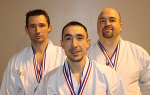 Championnat départemental kata - Thomas, Paul et Marc